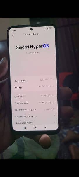 XIAOMI Redmi note 11 6/128 pta approved with box and charger 0