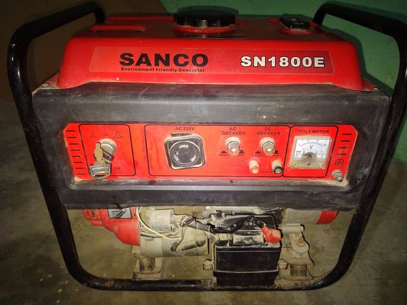 generator company (sanco),model SN1800E, condition 10/9, 2