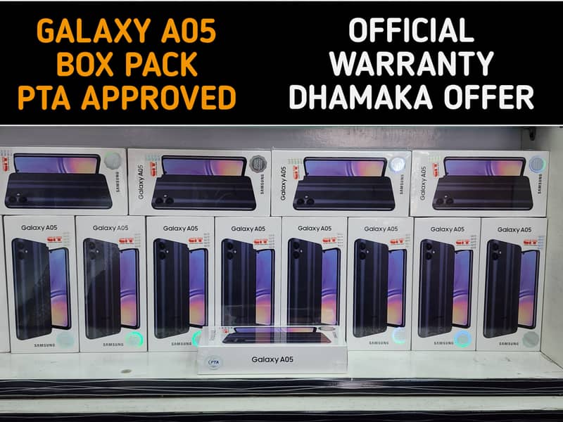 SAMSUNG GALAXY A05 BOX PACK PTA APPROVE A54 A34 A25 A55 A14 A05S A04 0