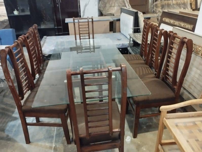 dining table / 8 seater / table / wooden / furniture / sofa poshish 1