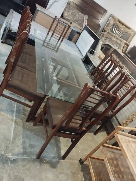 dining table / 8 seater / table / wooden / furniture / sofa poshish 2