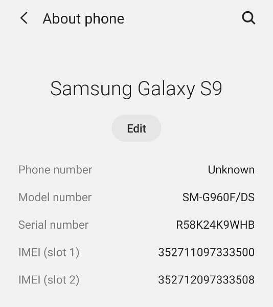 Samsung S9 Edge Plus 9