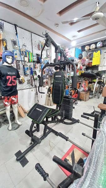 multi gym multi station home gym butterfly lat pull down chest press 1