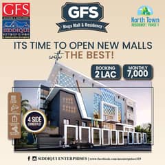GFS MEGA MALL 
Your Search Ends Right Here With The Beautiful Shop In North Town Residency At Affordable Price Of Pkr Rs. 1100000 0