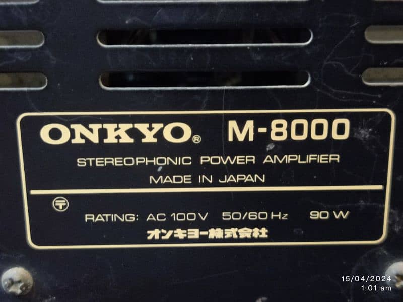 Onkyo M-8000 Power Amplifier 4