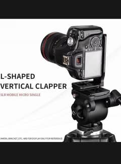 L Bracket vertical shape camera holder plate