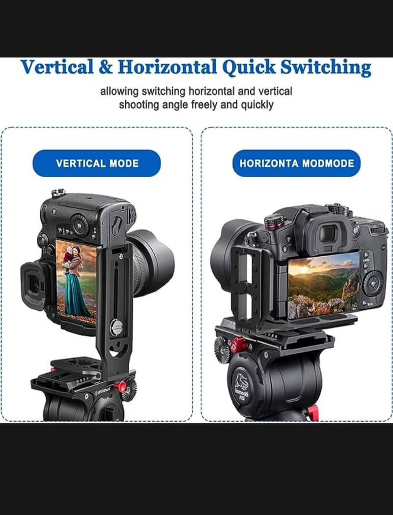 L Bracket vertical shape camera holder plate 1