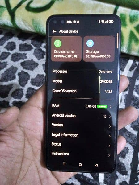 oppo reno 3 pro 8gb 256 gb PTA approved 4