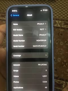 iPhone X 256 GB PTA Approved for sale 0