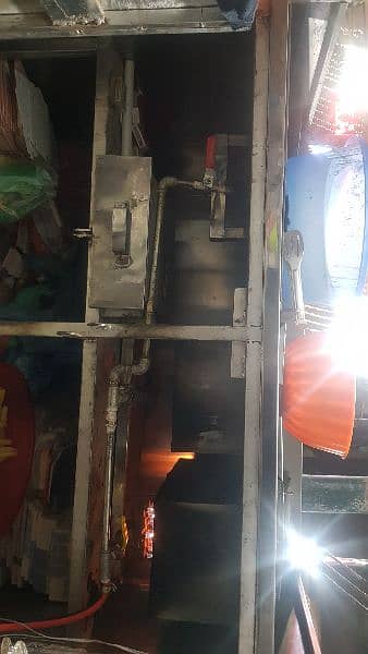 food cart hot plate and two dep fryer 14 litre and dro with lighting 8
