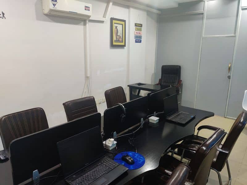 Office for rent for 7 employees with all facilities 0
