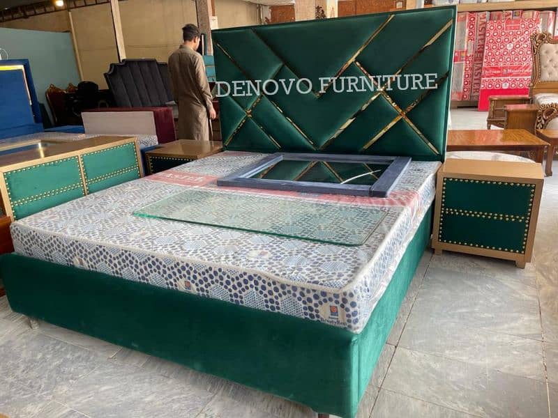bed, complete bedset, poshish bed, modern beds (Denovo Furniture) 1