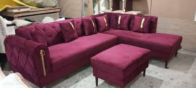 sofa set / l shape sofa / corner sofa set / velvet sofa