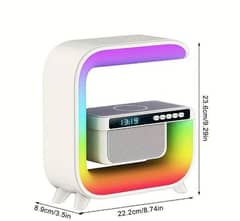rgb g3 colorful wireless charging subwroof lamp and speaker .
