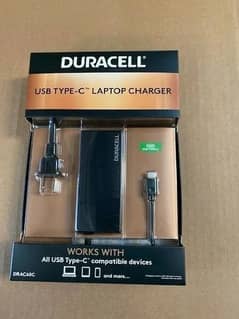 Duracell 60W Universal Laptop Charger Type C AC adapter
