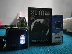 OXVA Xlim SQ Pro - Pod Gold Carbon - With Tokyo Blueberry Flavor