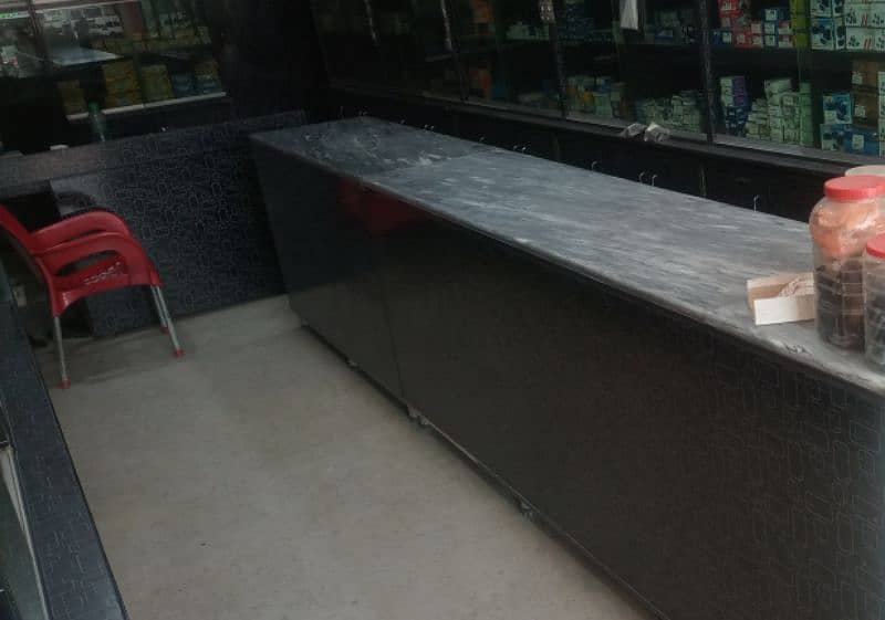 shop racking and marble top counter for sale 3