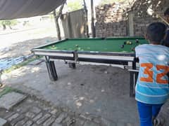 4 × 8 snooker table with beljion pool set  whatsapp num # 03225246820 0