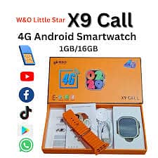 9x Call Ultra smart watch 4g + Sim watch