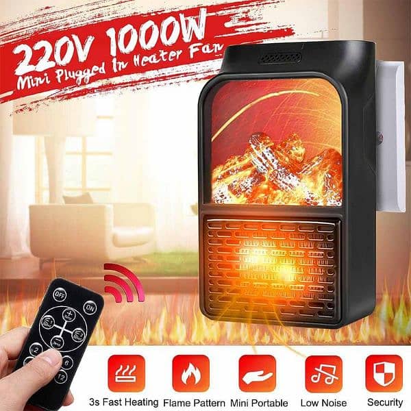 Flame Heater 1000W 0