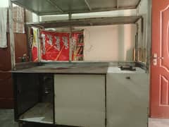 Burger ,Shawarma and Fries counter for sale. Fast food counter For Sal