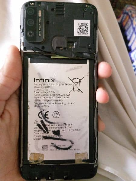 Infinix hot 9 play board dead and battery Dead and all ok 1