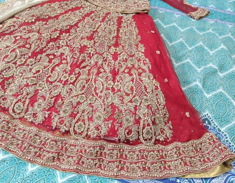 Custom Designed Red Lehenga 10