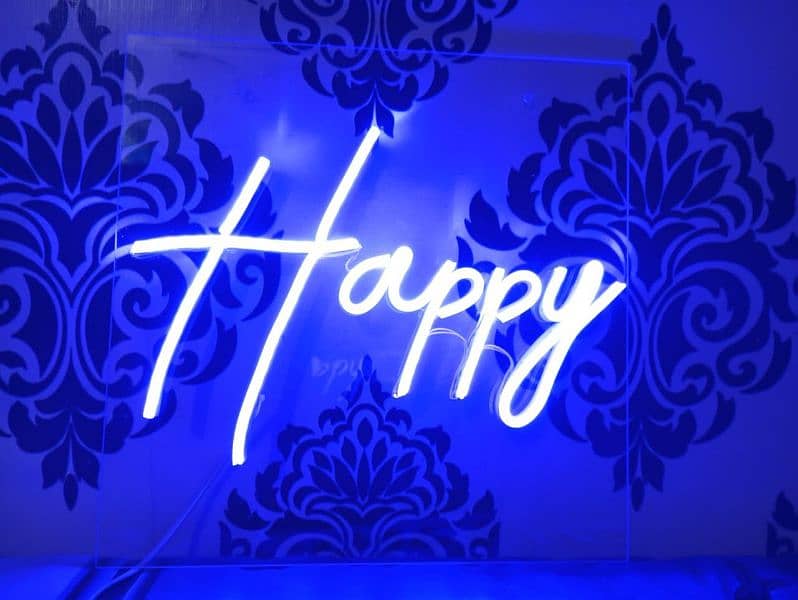Customized LED Neon Sign Couple Name Board in Affordable Price 0