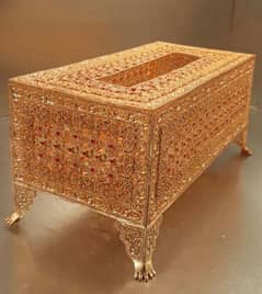 Tissue Box Gold Plated