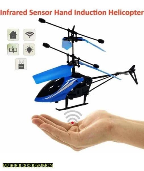Rechargeable Remote control Flying Hand Induction Sensor Helicopter 2