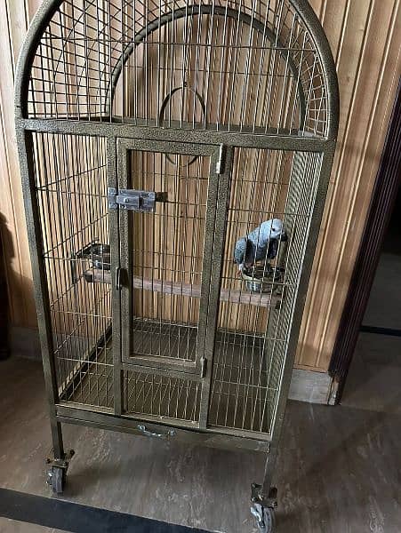 Large Moving Cage top sitting for all pet birds or Grey parrot 5