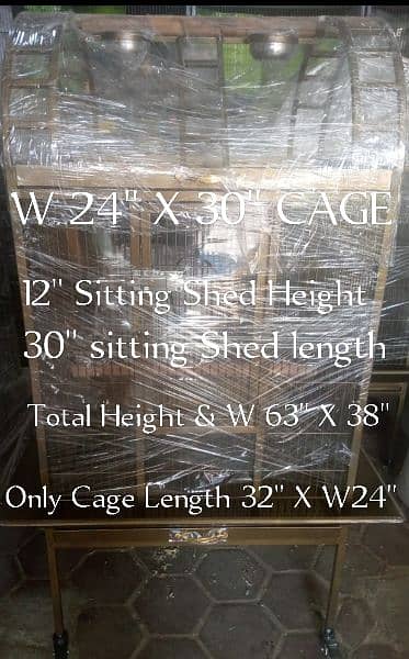 Large Moving Cage top sitting for all pet birds or Grey parrot 8