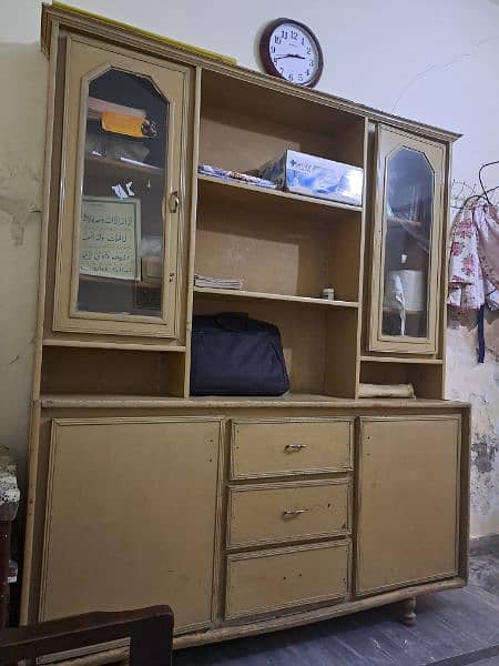 wooden almarhi & Bookshelf 0