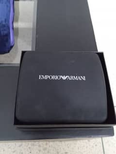 Watch Emporio Armani AR 8030 with Cufflinks set.