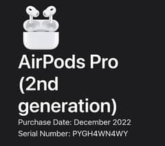 Apple Airpods Pro(2nd Gen) For sale