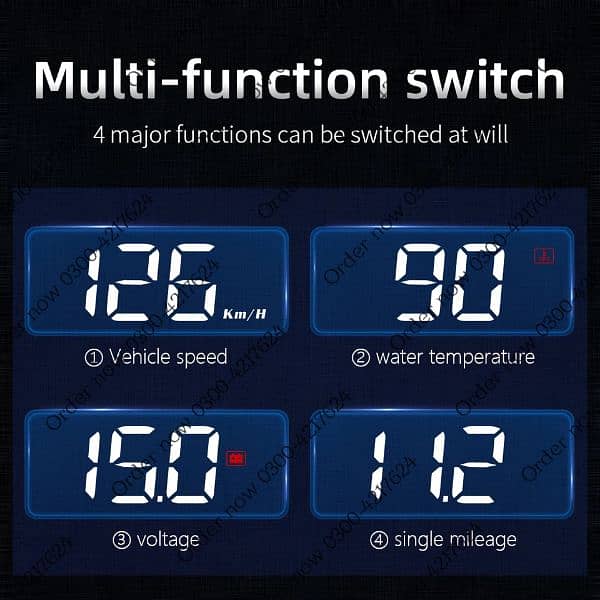 M3 Auto OBD2 GPS Head-Up Display Auto Electronics HUD Projector 3