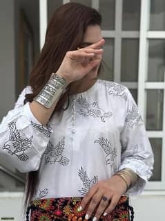 women stitched shirt and trouser