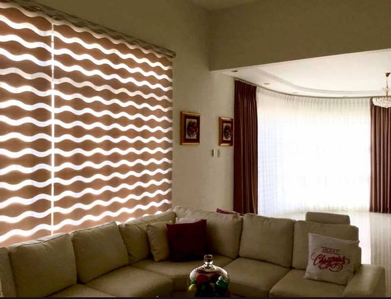 window blinds Imported fabric and fancy designs damask block heat ligh 2