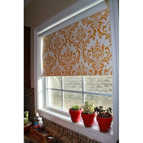 window blinds Imported fabric and fancy designs damask block heat ligh 17