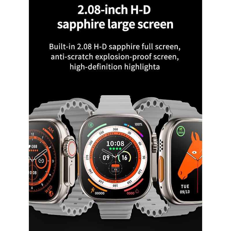Smart Watch S9 Ultra Bluetooth Call Heart Rate Fitness Tracker With 3 3