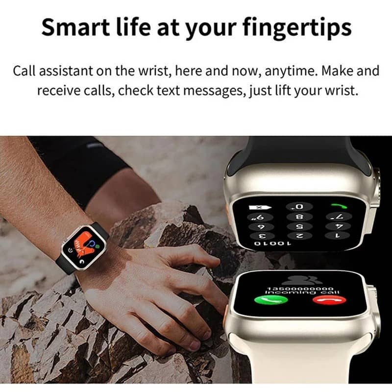 Smart Watch S9 Ultra Bluetooth Call Heart Rate Fitness Tracker With 3 7