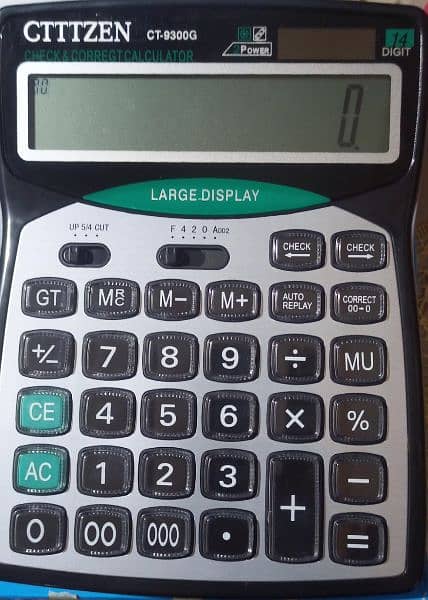 CITIZENS CALCULATOR large size professional calculator 14 1