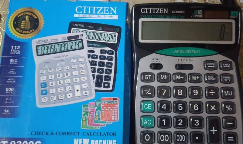 CITIZENS CALCULATOR large size professional calculator 14 2