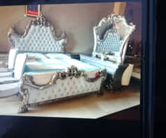 double bed to set table dressing table