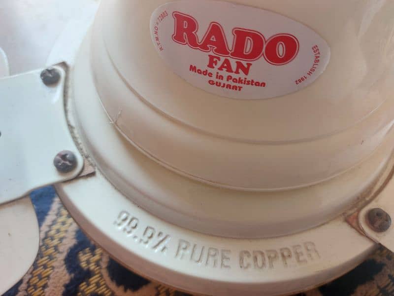 Three Rado ceilling Fan New condition 5200 each 1