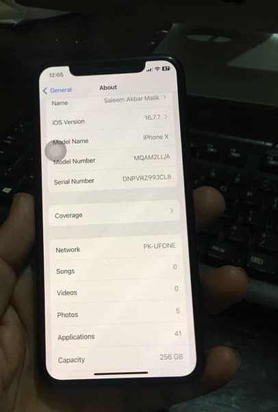 iPhone X 256 PTA Approved 10