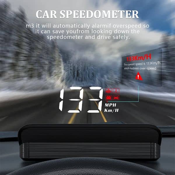 M3 Auto OBD2 GPS Head-Up Display Auto Electronics HUD Projector 5