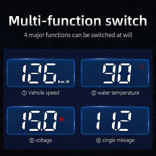 M3 Auto OBD2 GPS Head-Up Display Auto Electronics HUD Projector 6