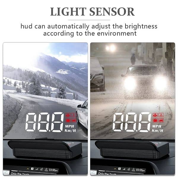 M3 Auto OBD2 GPS Head-Up Display Auto Electronics HUD Projector 8