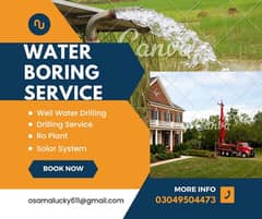 Water Boring Service, Ro Plant, Drilling, D-Watering, Piling, Earthing
